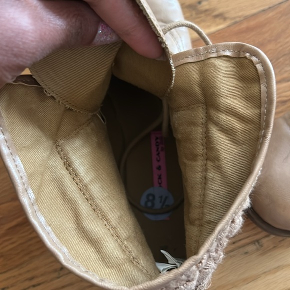 Rock and Candy Women’s Tan Ankle Boot 8.5 - Picture 4 of 6